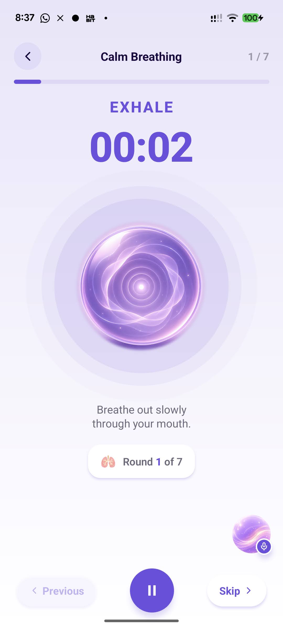 EMORA breathing screen